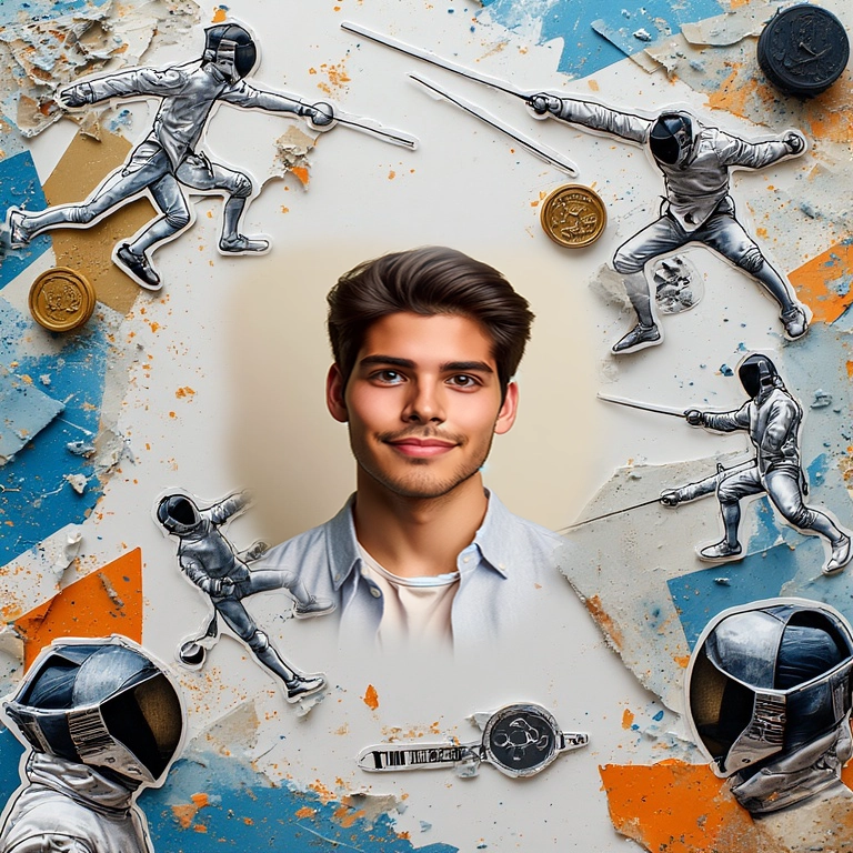 Captura la Emoción de la Esgrima en un Marco Único y Personalizado