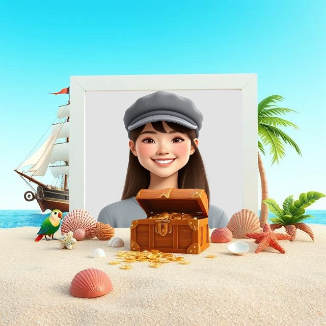 Transforma tus fotos en aventuras de playa y tesoros ocultos