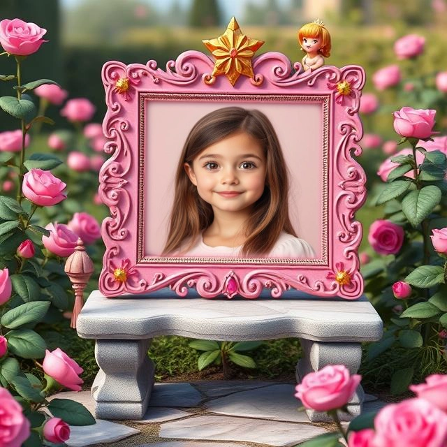 Enmarca tus fotos con estilo barroco rosa y un toque de cuento