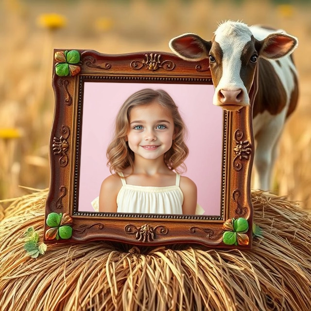 Captura la magia del campo con un marco rústico y natural