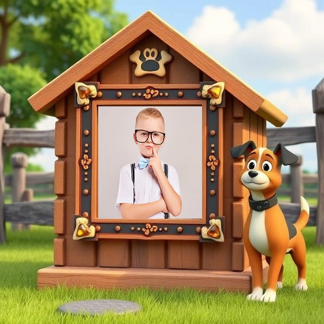 Dale vida a tus fotos con nuestro marco de casa para perros