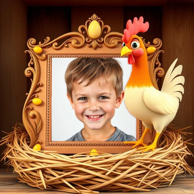 Dale un toque rústico y alegre a tus fotos con nuestro marco de granja