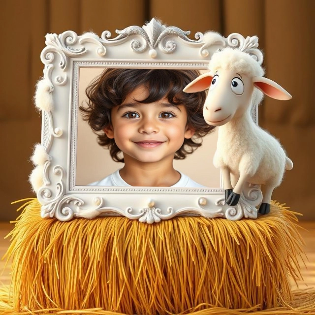 Captura Recuerdos Rústicos con un Marco Elegante y Dulce