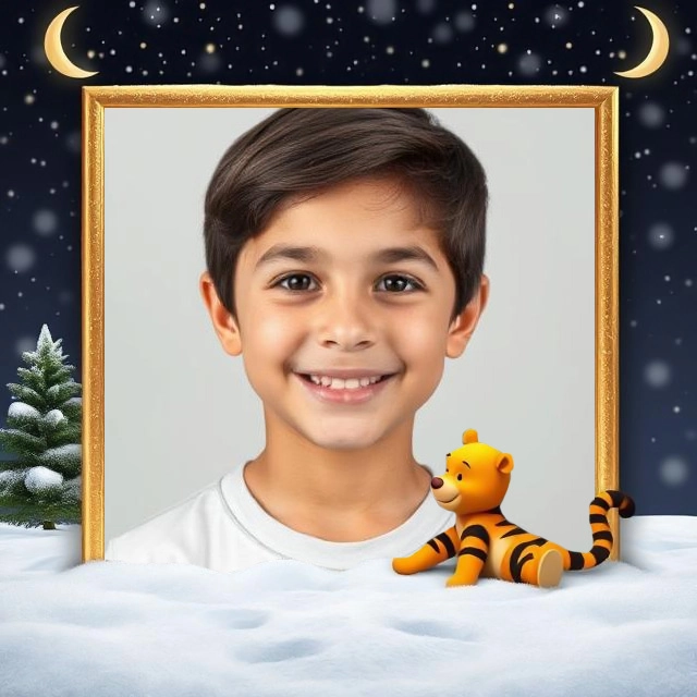 Crea Recuerdos Mágicos con Nuestro Marco de Noche Nevada