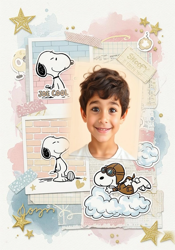 Captura tus momentos con encanto en un marco Snoopy mágico