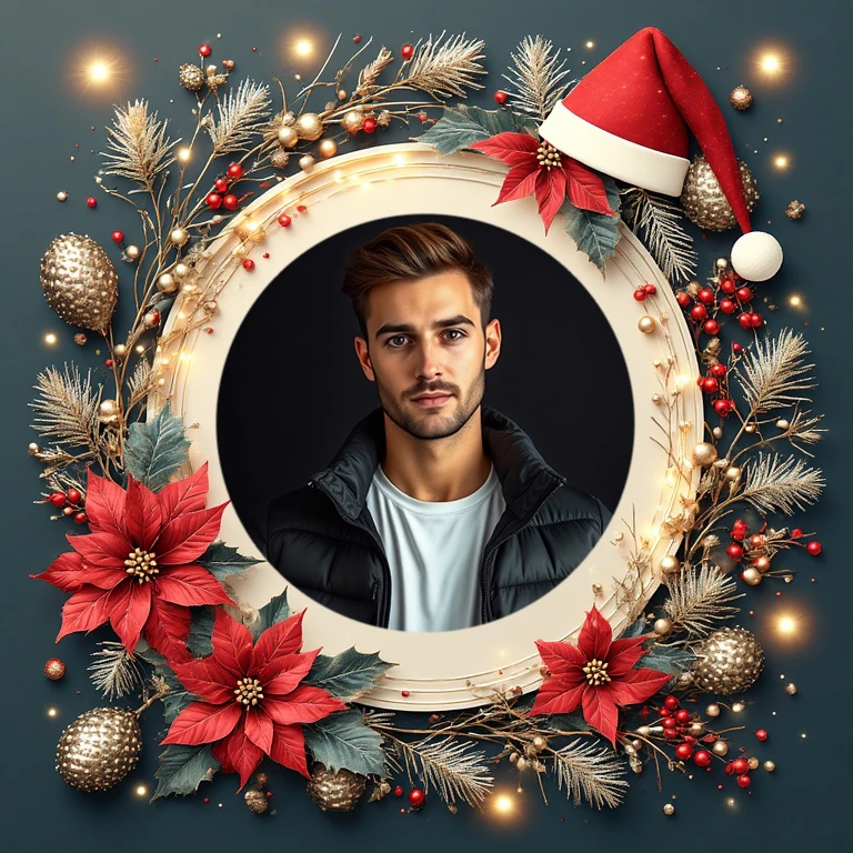 Transforma tus fotos con el marco navideño más encantador