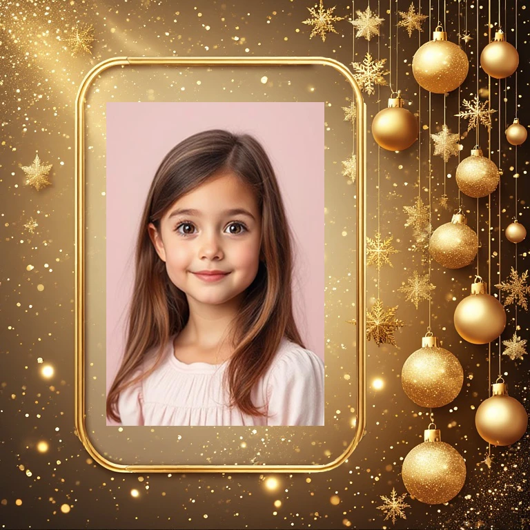 Enmarca tus recuerdos con un toque dorado y festivo