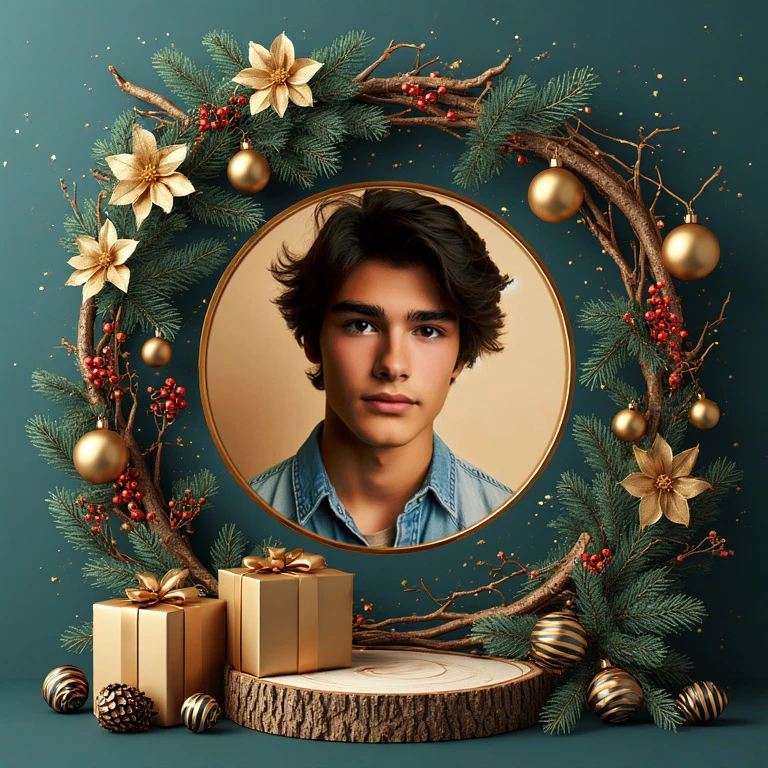 Celebra el Año Nuevo con un marco rústico-chic único