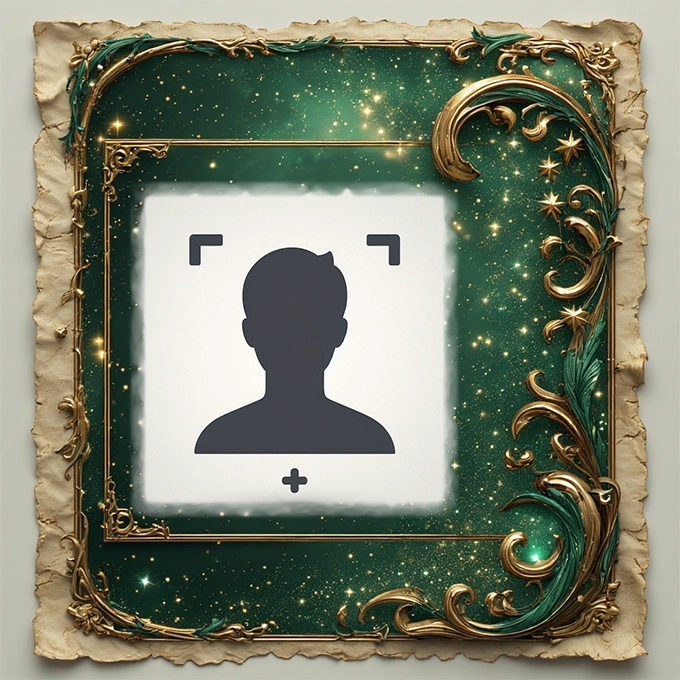 Añade Tu Foto a Marco Vintage con Detalles Dorados