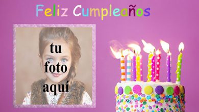 marco de fotos de feliz cumpleaños con pastel de m y m 390x220 - marco de fotos de feliz cumpleaños con pastel de m y m